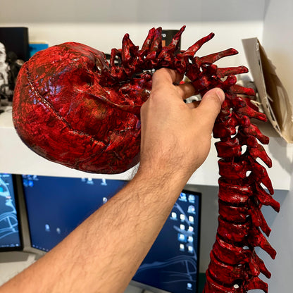 Ripped skull and spine for Cosplay