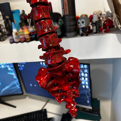 Ripped skull and spine for Cosplay