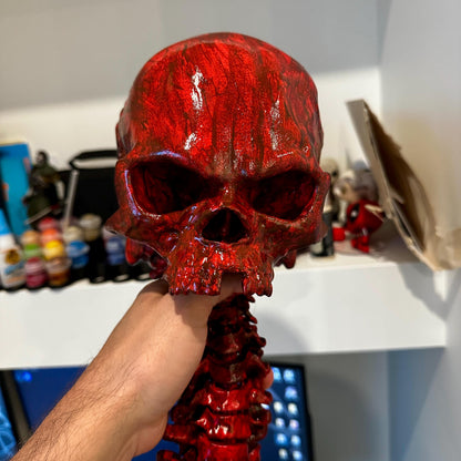 Ripped skull and spine for Cosplay