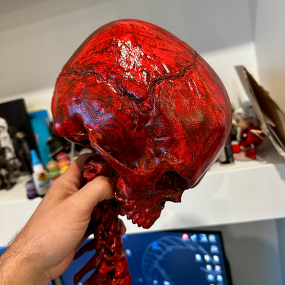 Ripped skull and spine for Cosplay