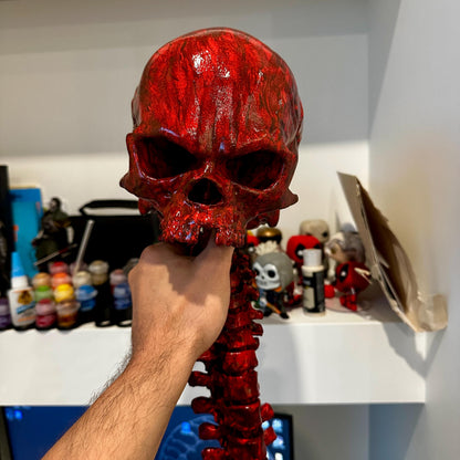 Ripped skull and spine for Cosplay